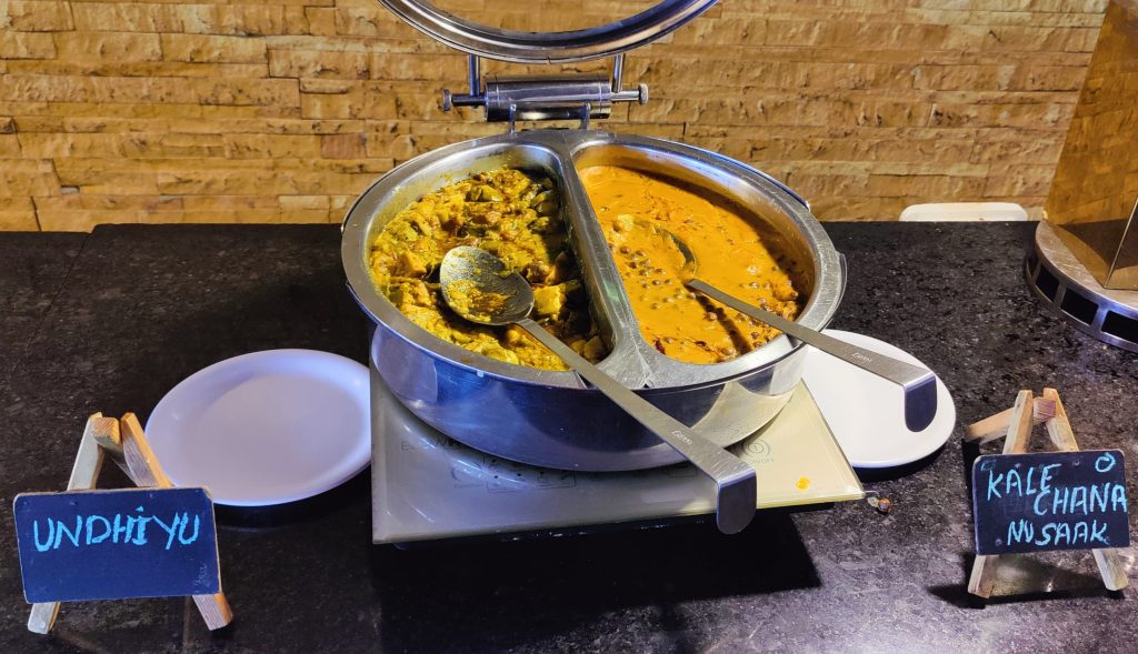 food at Statue of Unity Tent City